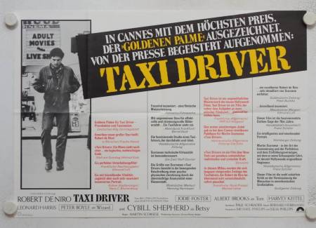 Taxi Driver originales deutsches Filmplakat